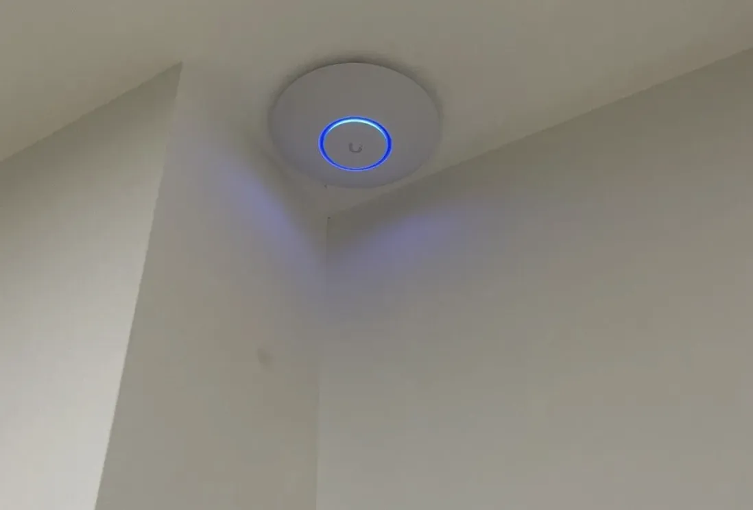 Ceiling mounted WiFi access point